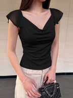 Chiffon Backless Tank Top