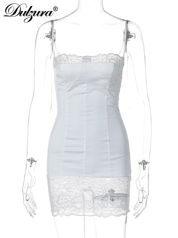 Opal Lace Sleeveless Bodycon Mini Dress