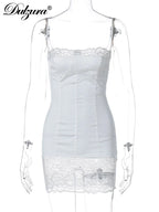 Opal Lace Sleeveless Bodycon Mini Dress
