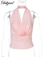 Backless Halter Sleeveless Bodycon Tank Top