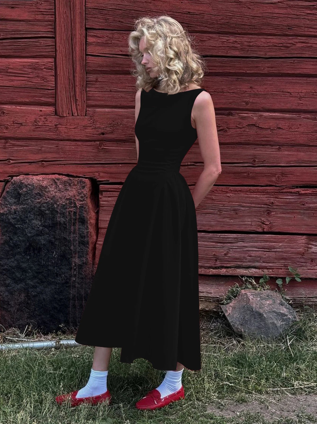 Sleeveless Midi Dress