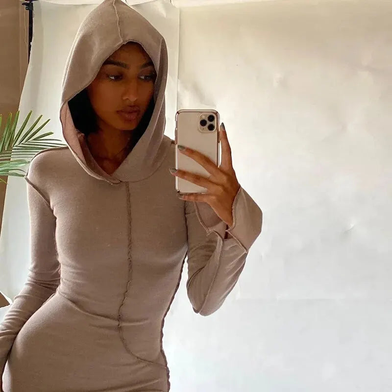 Jolie Long-Sleeve Bodycon Maxi Dress