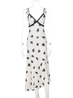 Lace Backless Sleeveless Maxi Dress