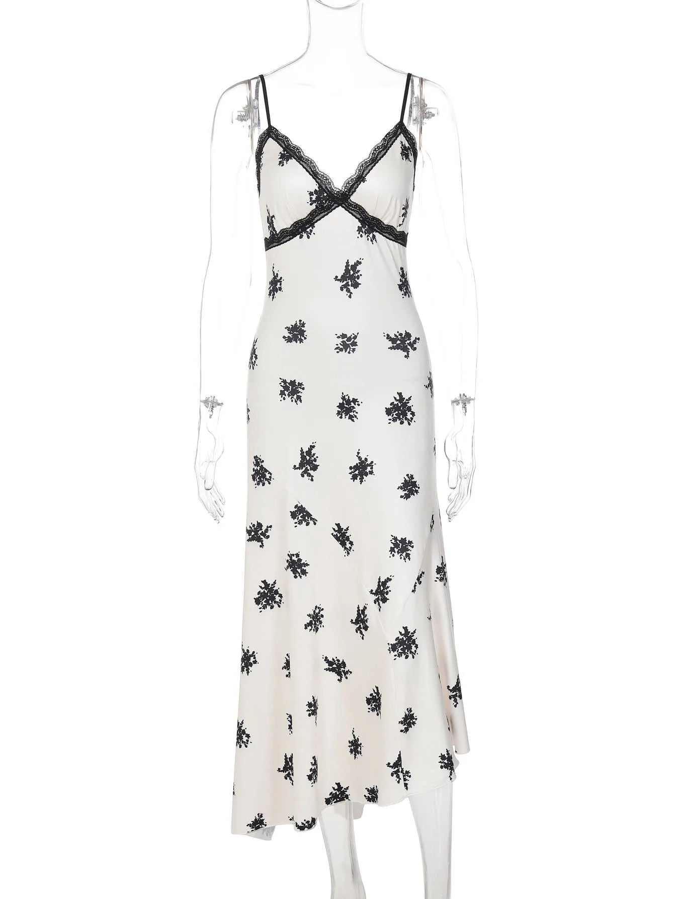 Lace Backless Sleeveless Maxi Dress