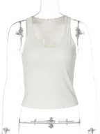 Sleeveless Slim-Fit Top