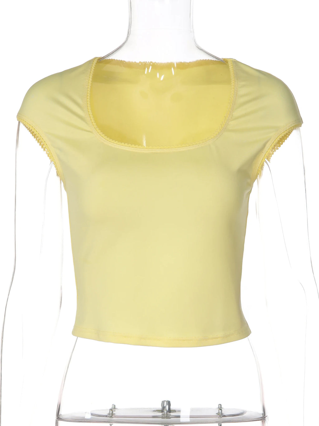 Ruffle Square-Neck Sleeveless Tank Top