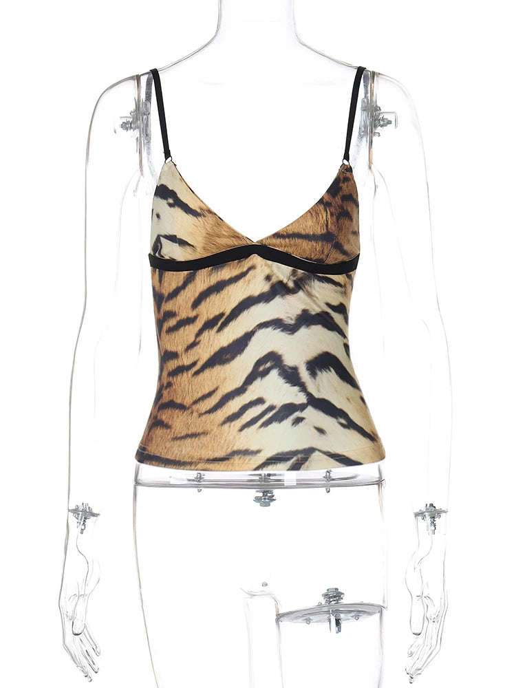 Backless Cropped Camisole Top
