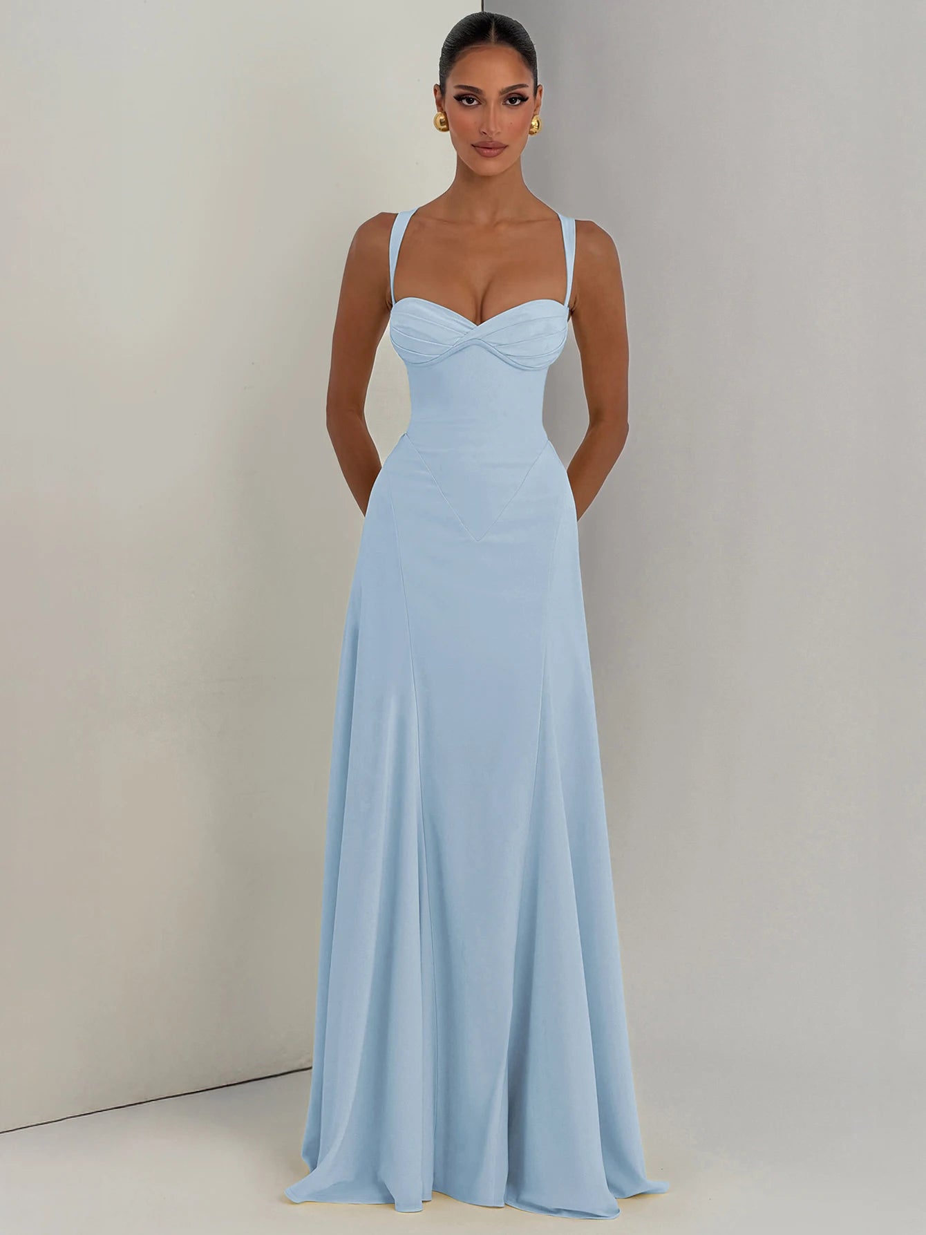 Backless Sleeveless Slim-Fit Maxi Dress