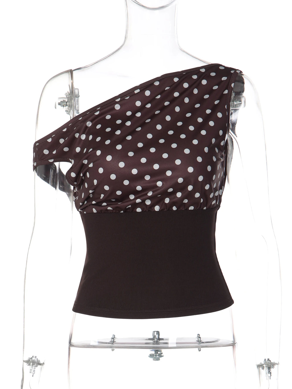 Polka-Dot Backless Tank Top