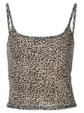 Leopard Cropped Camisole Top