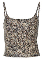 Leopard Cropped Camisole Top