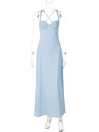 Backless Sleeveless Slim-Fit Maxi Dress