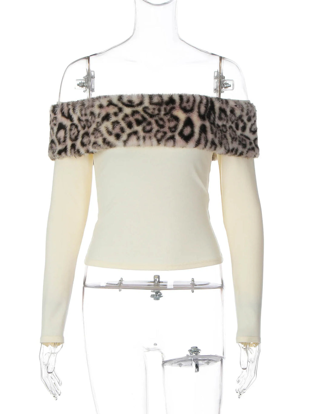 Backless Off-Shoulder Long-Sleeve T-Shirt