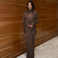 Kaia Long-Sleeve Bodycon Maxi Dress