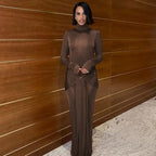 Kaia Long-Sleeve Bodycon Maxi Dress