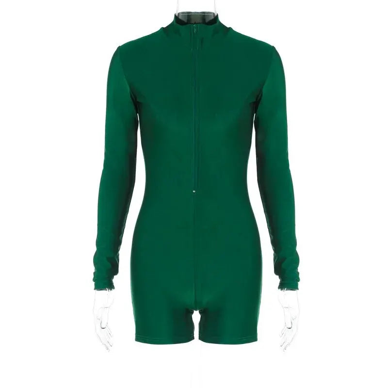 Lana Long-Sleeve Bodycon Romper