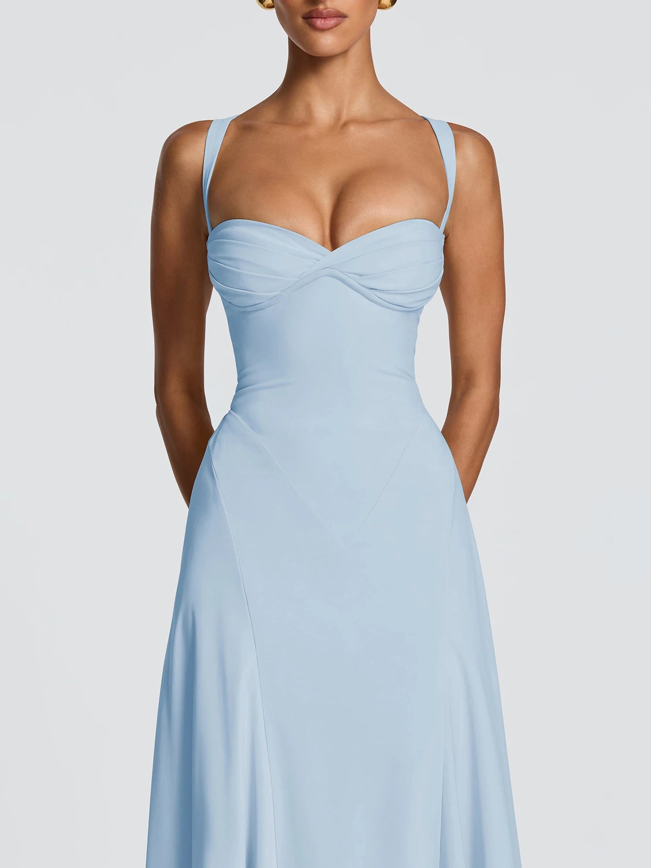 Backless Sleeveless Slim-Fit Maxi Dress