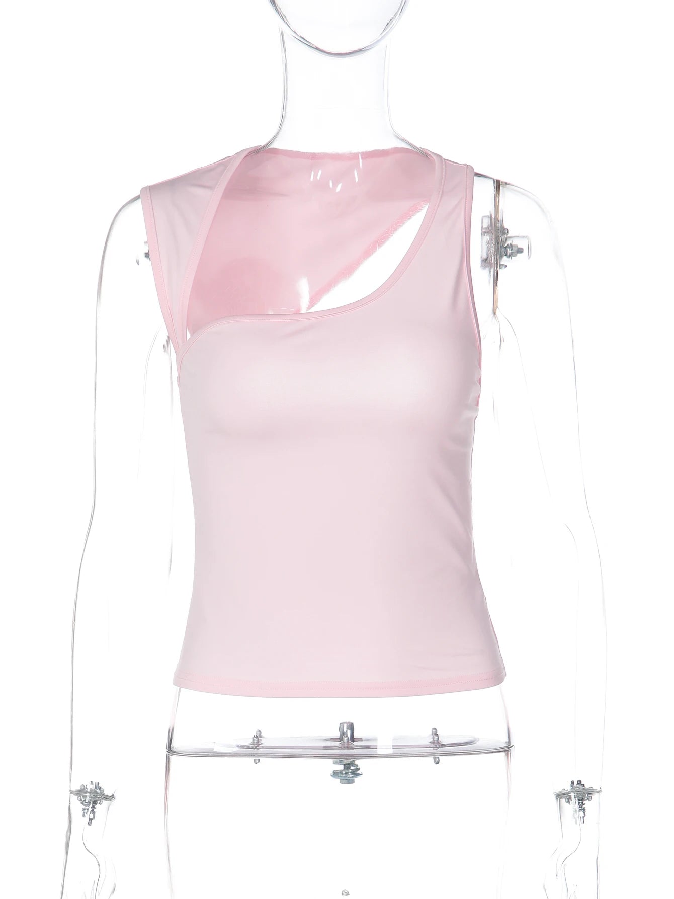Backless One-Shoulder Sleeveless Tank Top