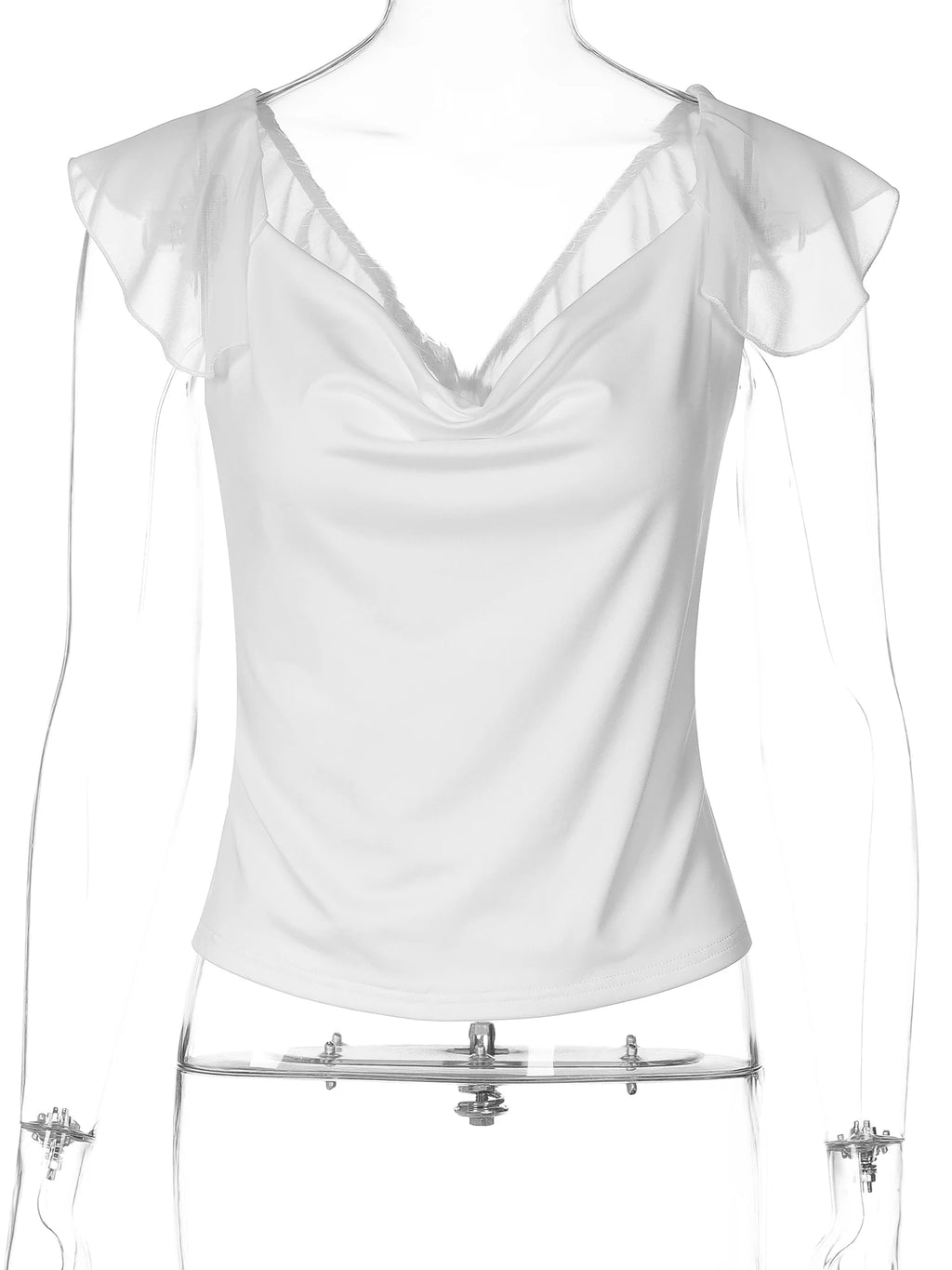 Chiffon Backless Tank Top
