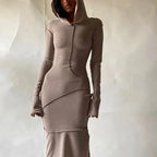 Jolie Long-Sleeve Bodycon Maxi Dress