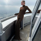 Kaia Long-Sleeve Bodycon Maxi Dress