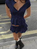 Lace-Up Slim-Fit Skirt