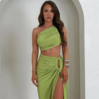 Aria Sleeveless Cropped Two-Piece Set