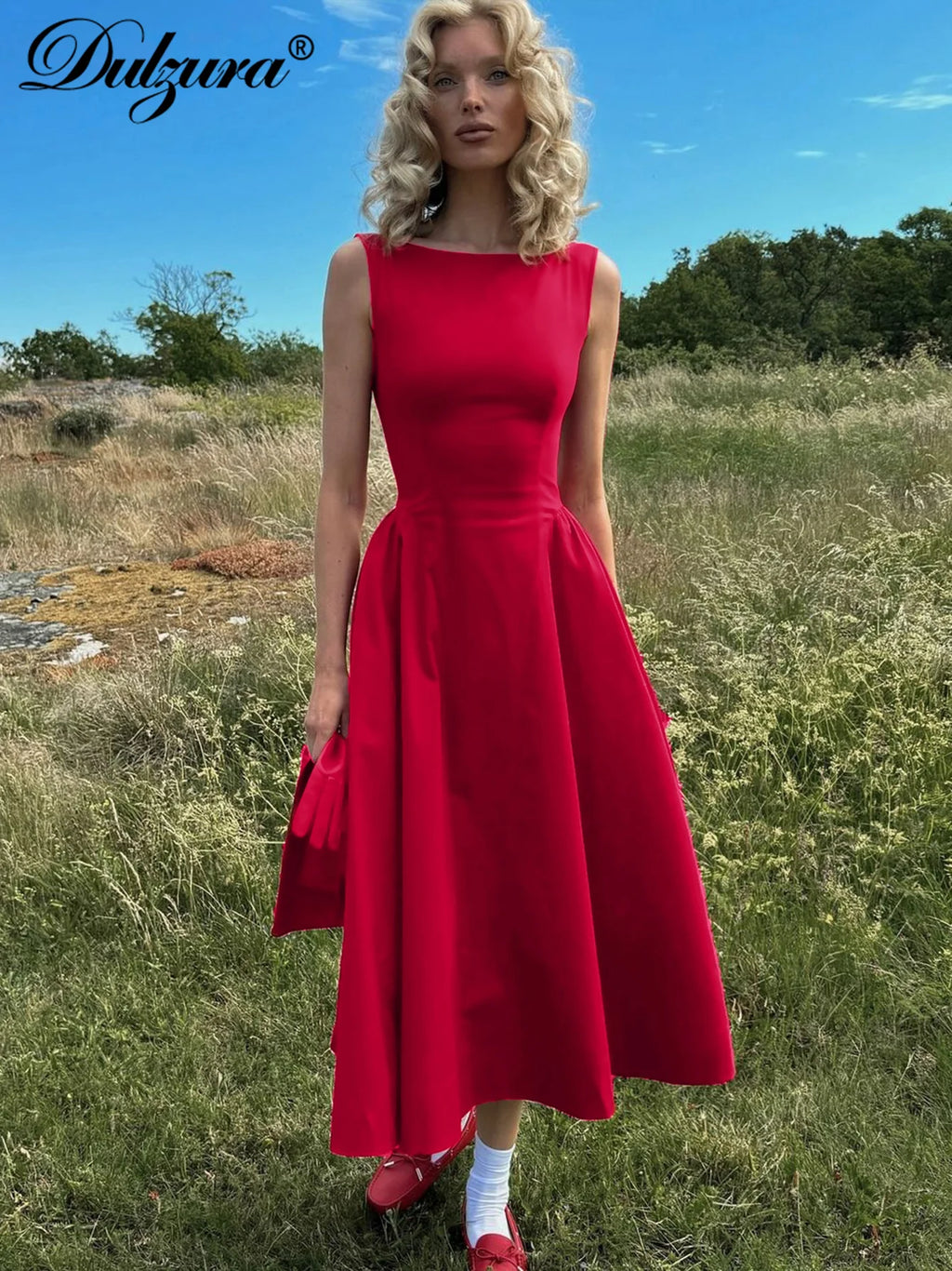 Sleeveless Midi Dress