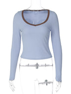 Long-Sleeve Bodycon T-Shirt