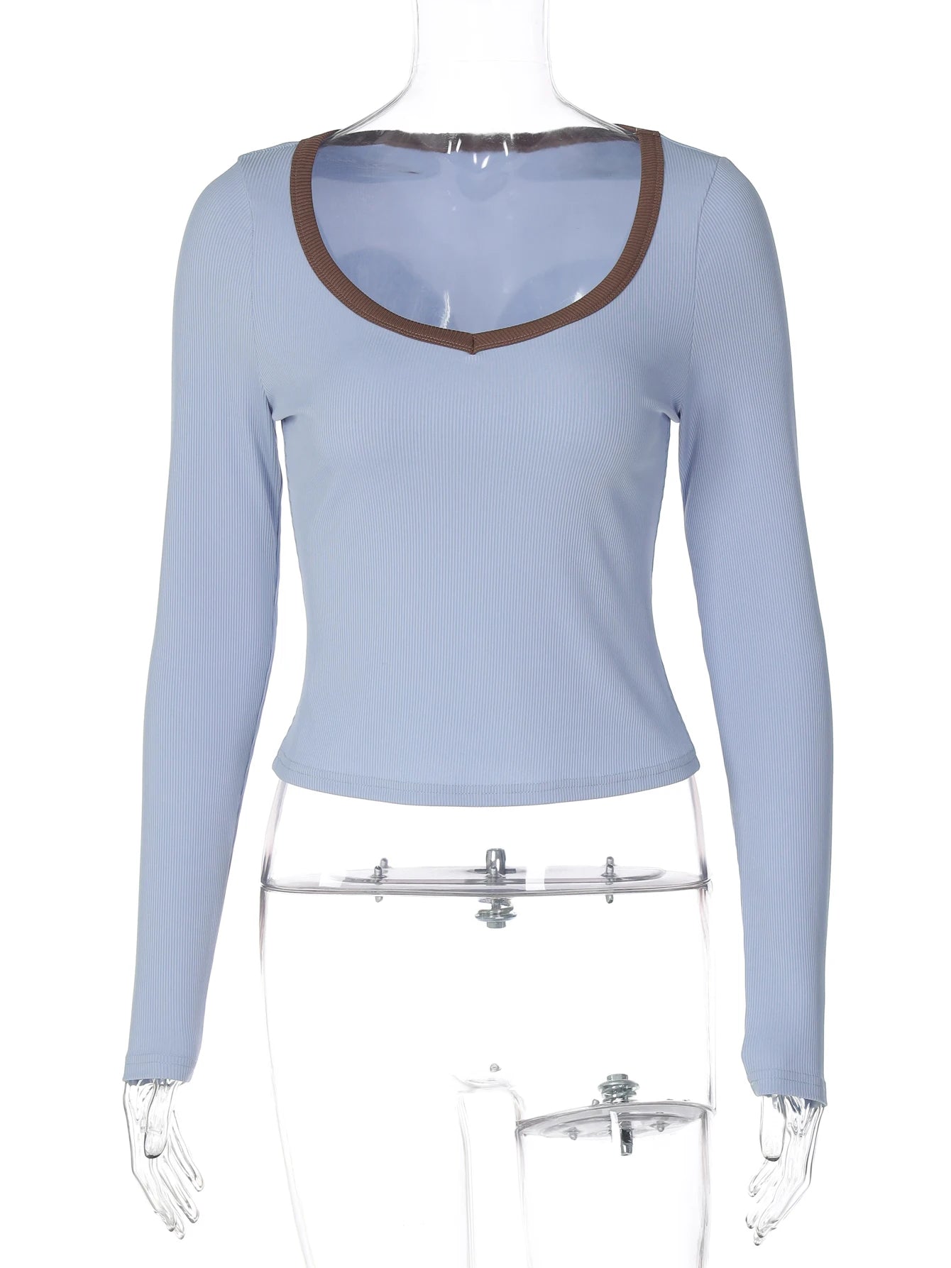 Long-Sleeve Bodycon T-Shirt
