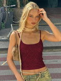 Backless Sleeveless Slim-Fit Camisole Top