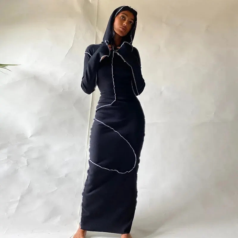 Jolie Long-Sleeve Bodycon Maxi Dress