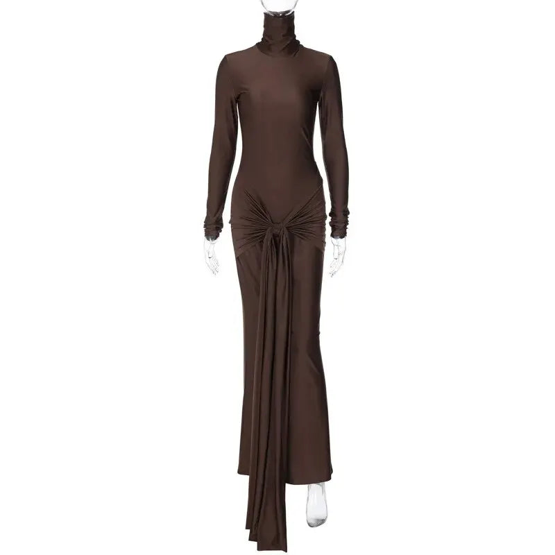 Kaia Long-Sleeve Bodycon Maxi Dress
