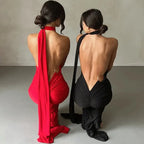 Backless Sleeveless Bodycon Maxi Dress