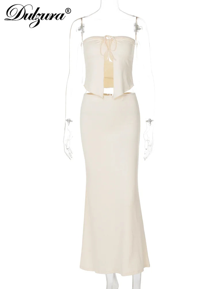 Camille Sleeveless Cropped Two-Piece Set