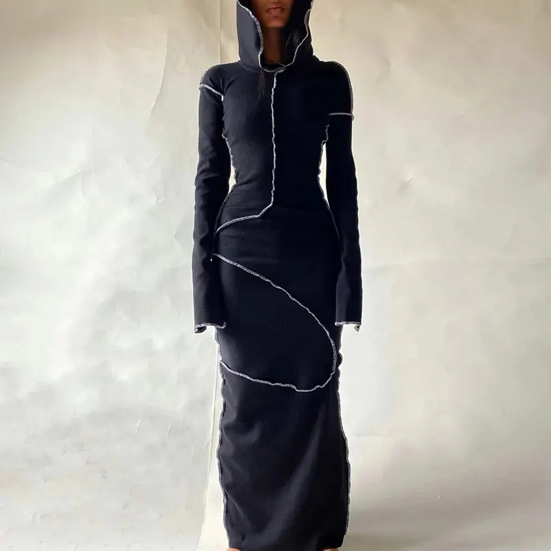 Jolie Long-Sleeve Bodycon Maxi Dress