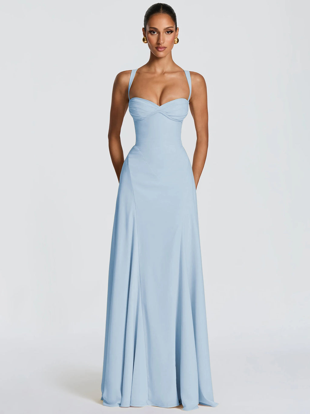 Backless Sleeveless Slim-Fit Maxi Dress