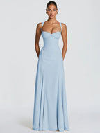 Backless Sleeveless Slim-Fit Maxi Dress