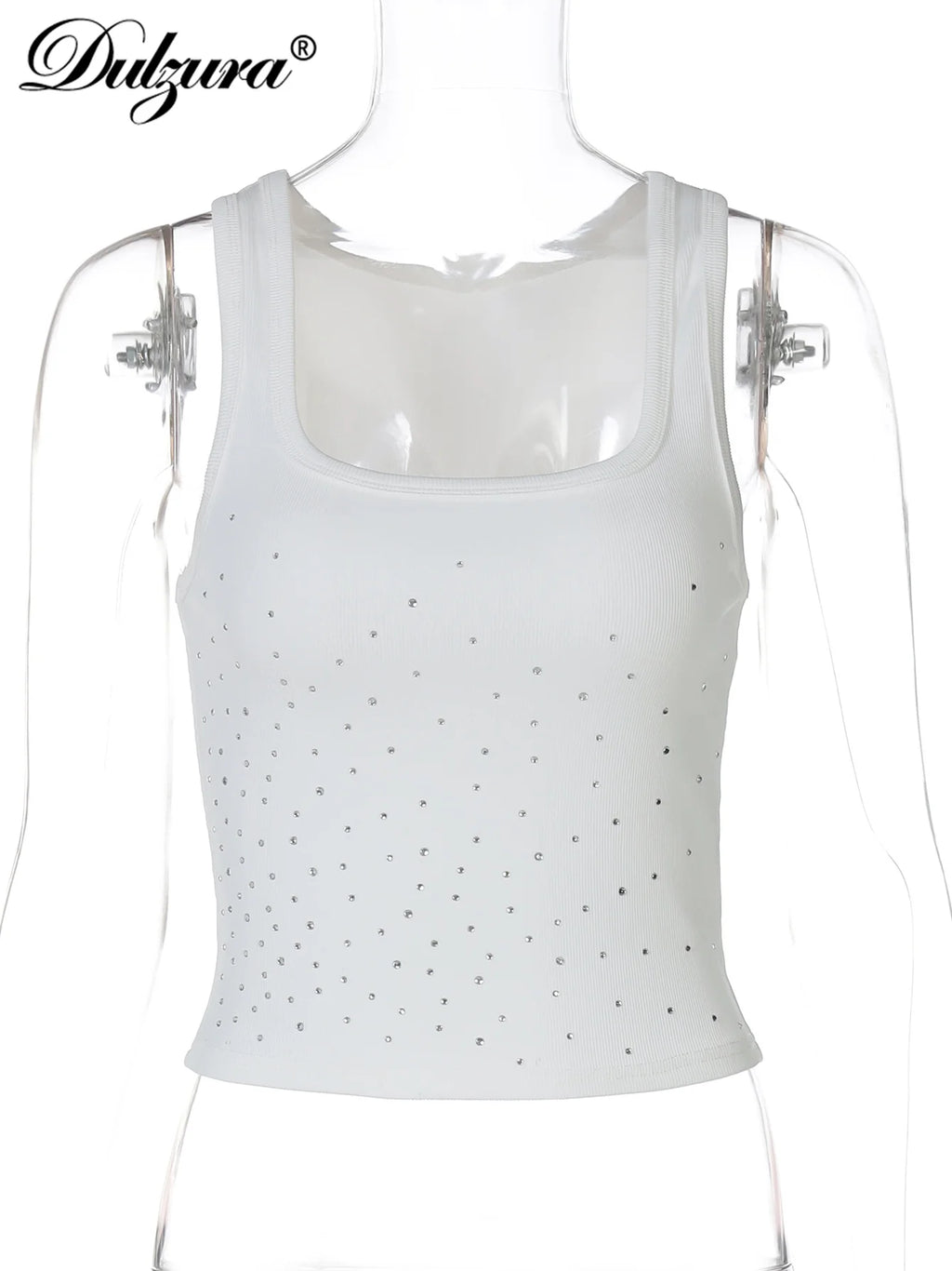 Sienna Square-Neck Sleeveless Bodycon Tank Top