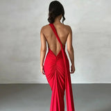 Backless Sleeveless Bodycon Maxi Dress
