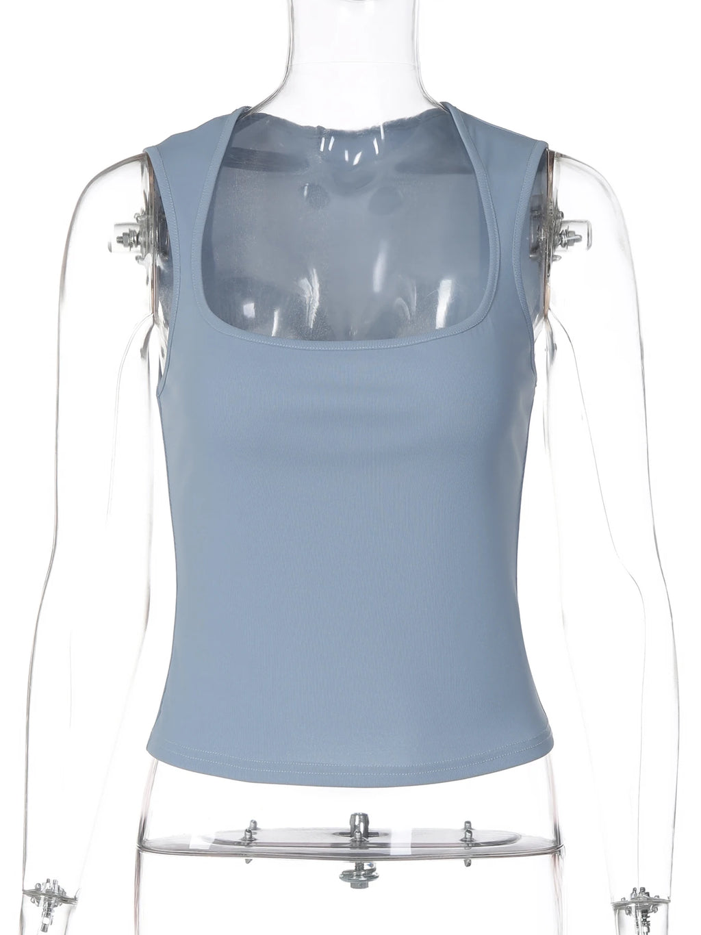 Square-Neck Sleeveless Tank Top